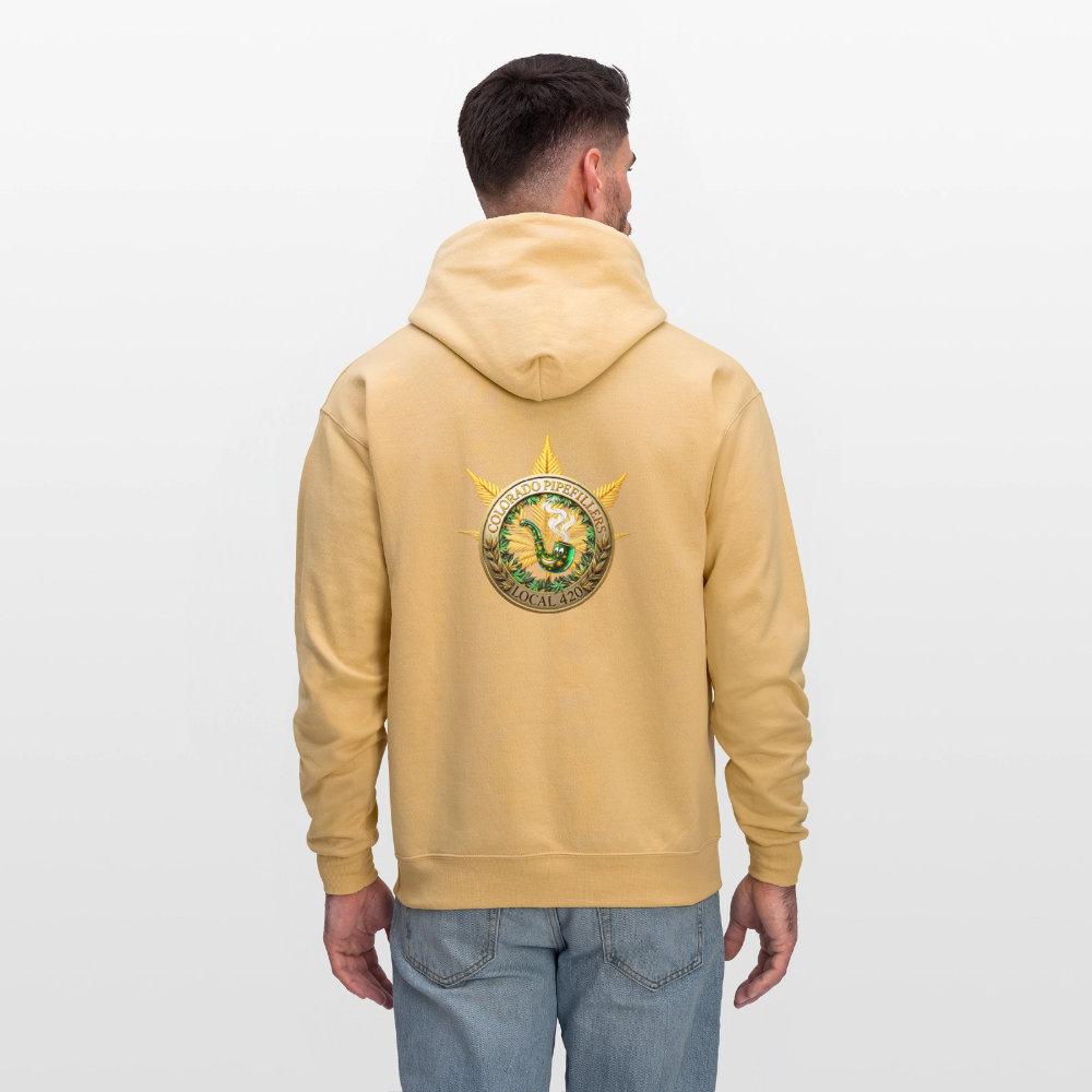 COLORADO PIPEFILLERS LOCAL 420 Men's Hoodie - light gold 