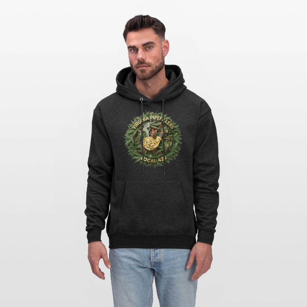 VIRGINIA PIPEFILLERS LOCAL 420 Men's Hoodie - charcoal grey