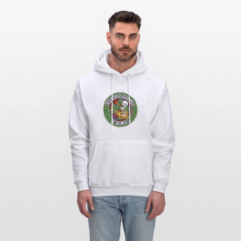 WASHINGTON PIPEFILLERS LOCAL 420 F/B DESIGN Men's Hoodie - white