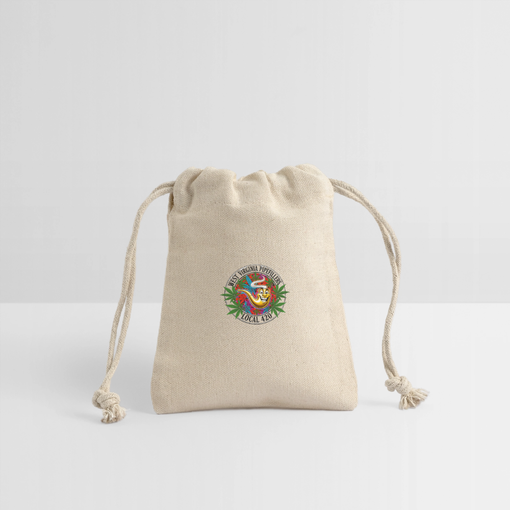 WEST VIRGINIA  PIPEFILLERS LOCAL 420 Reusable Gift Bag - Natural