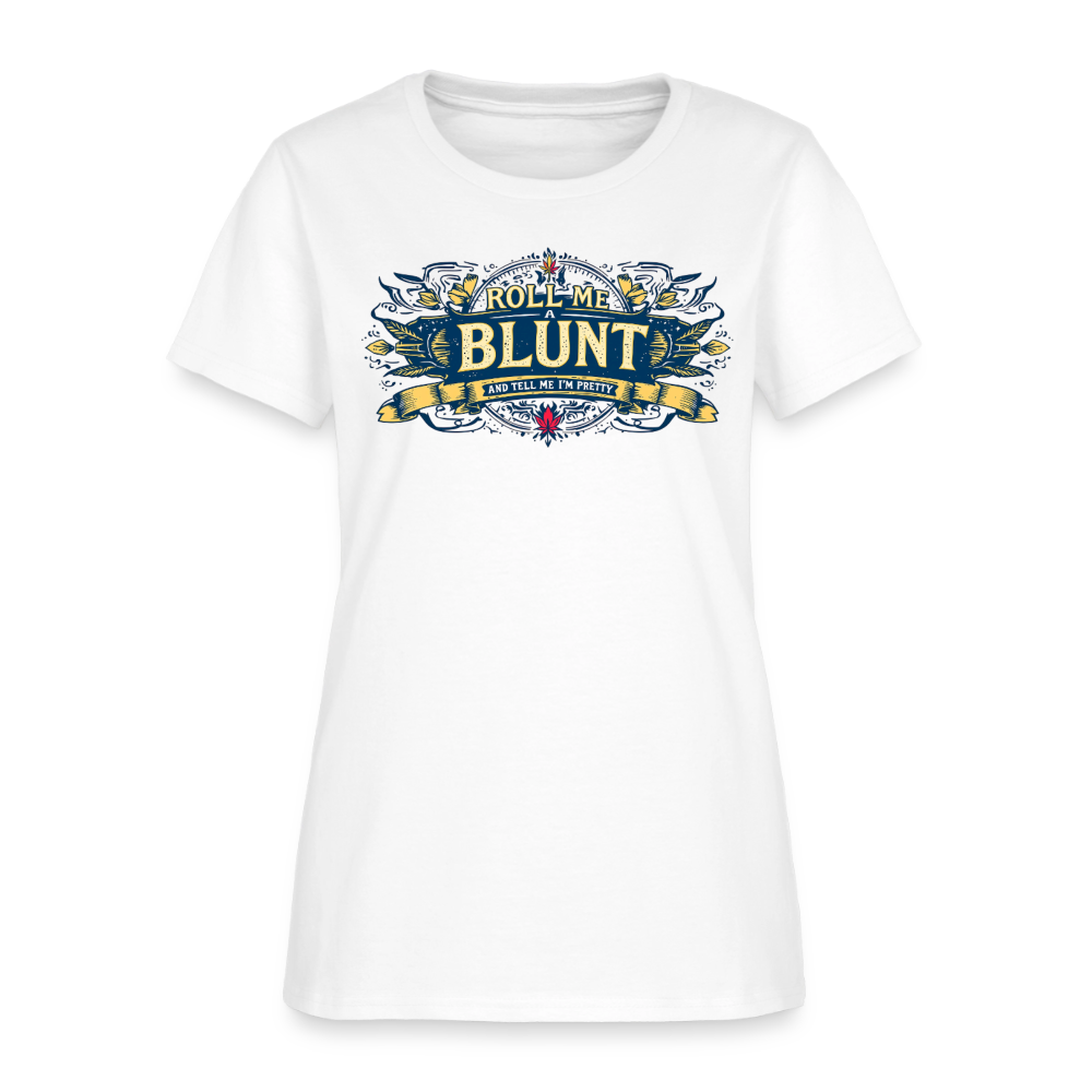 ROLL ME A BLUNT Women's T-Shirt - white