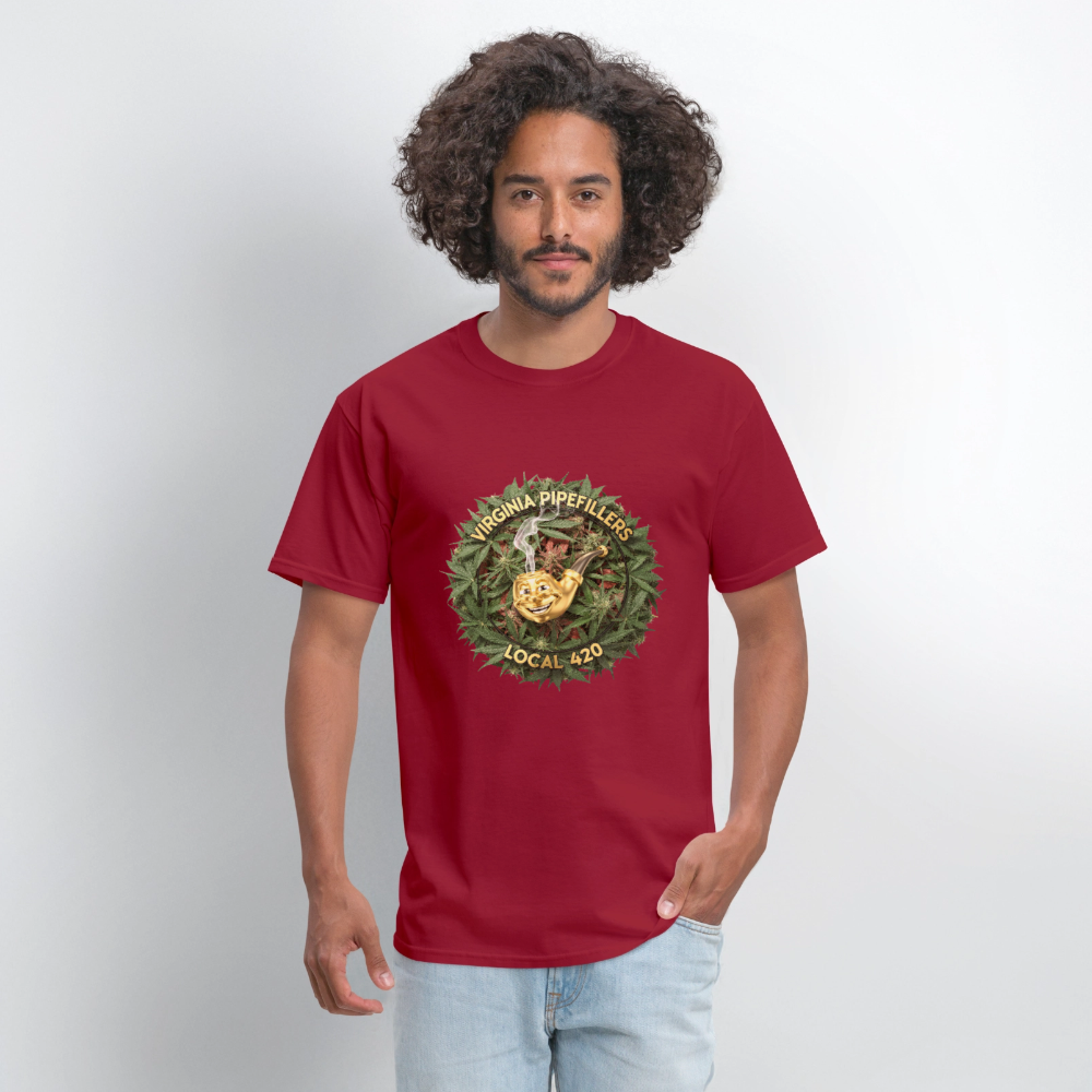 VIRGINIA PIPEFILLERS LOCAL 420 Men's T-Shirt - true red