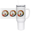 NEW YORK PIPEFILLERS LOCAL 420 40oz Stainless Steel Travel Tumbler - white