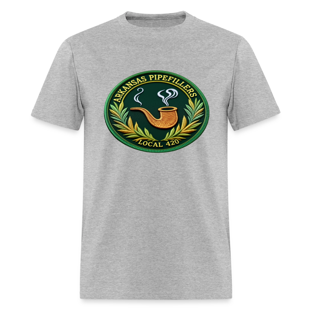 ARKANSAS PIPEFILLERS LOCAL 420 Men's T-Shirt - heather gray