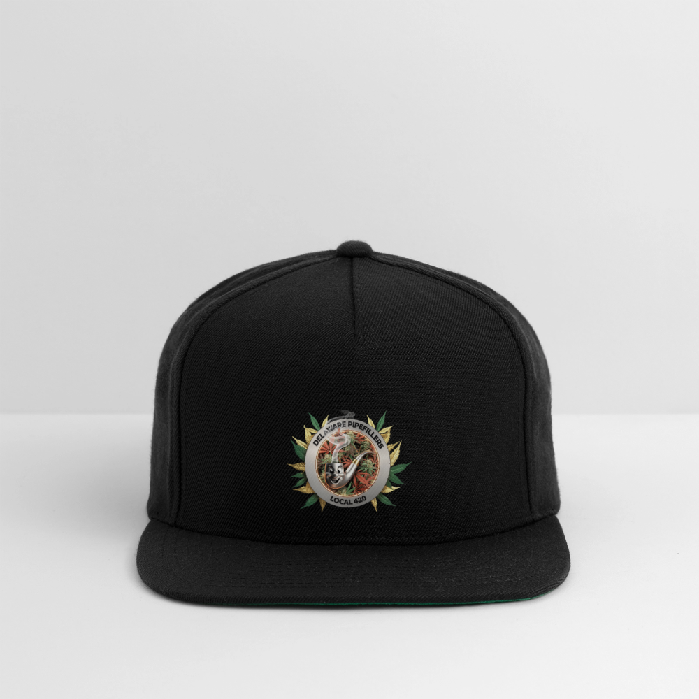 DELAWARE PIPEFILLERS LOCAL 420 Yupong Snapback Baseball Cap - black