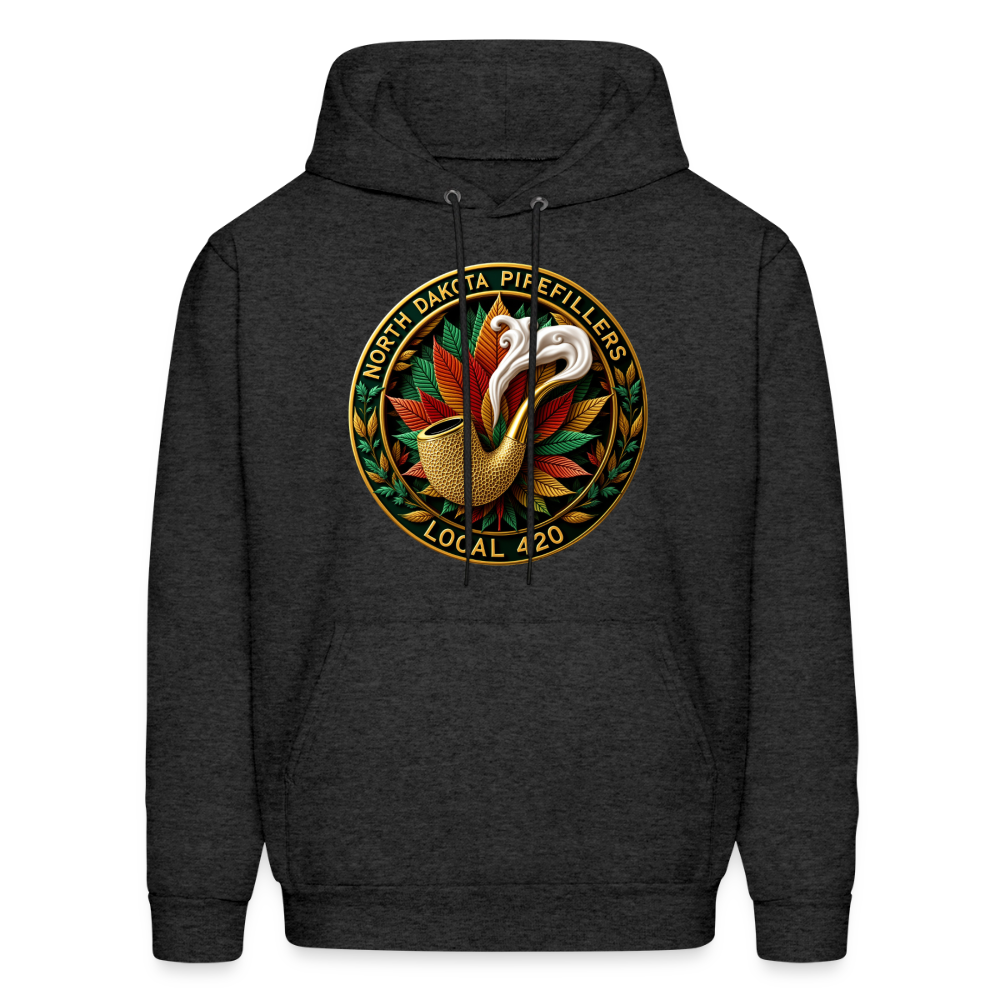 NORTH DAKOTA PIPEFILLERS LOCAL 420 F/B DESIGNS Men's Hoodie - charcoal grey