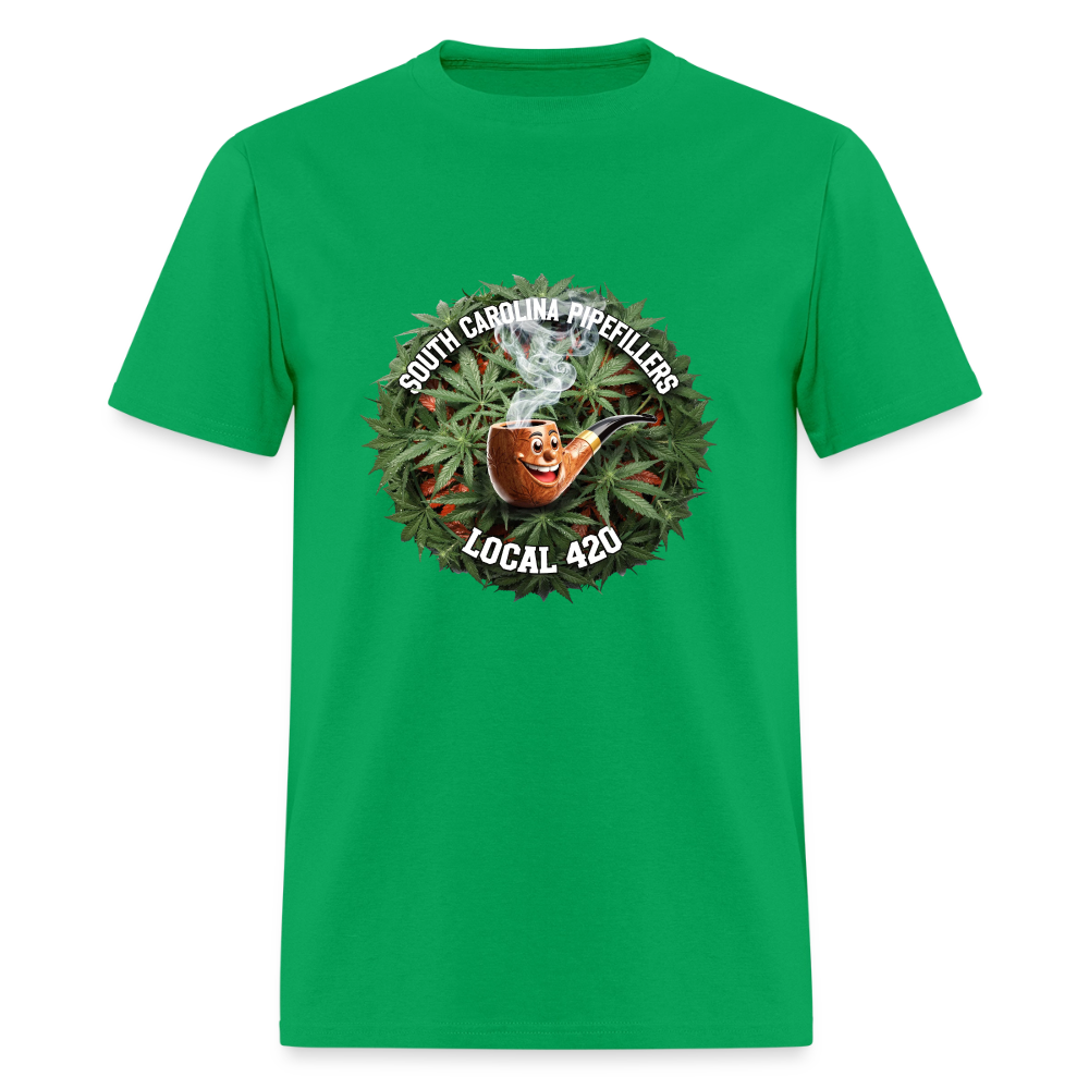 SOUTH CAROLINA PIPEFILLERS LOCAL 420 Men's T-Shirt - bright green