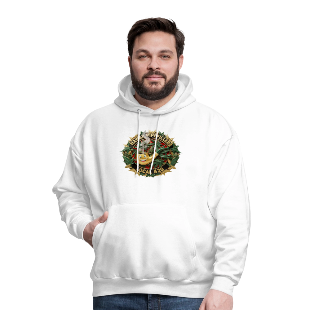 HAWAII PIPEFILLERS LOCAL 420 F/B DESIGN Men's Hoodie - white