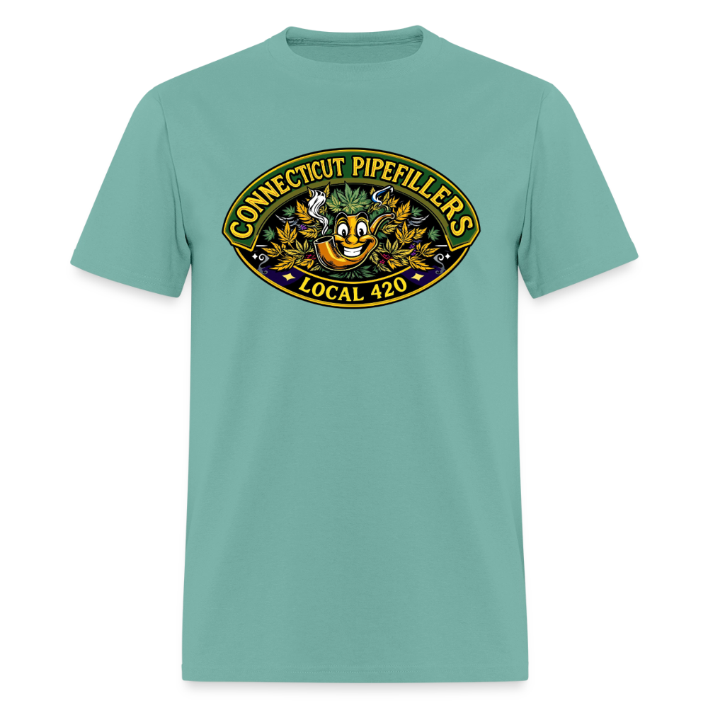 CONNECTICUT PIPEFILLERD LOCAL 420Men's T-Shirt - aquatic