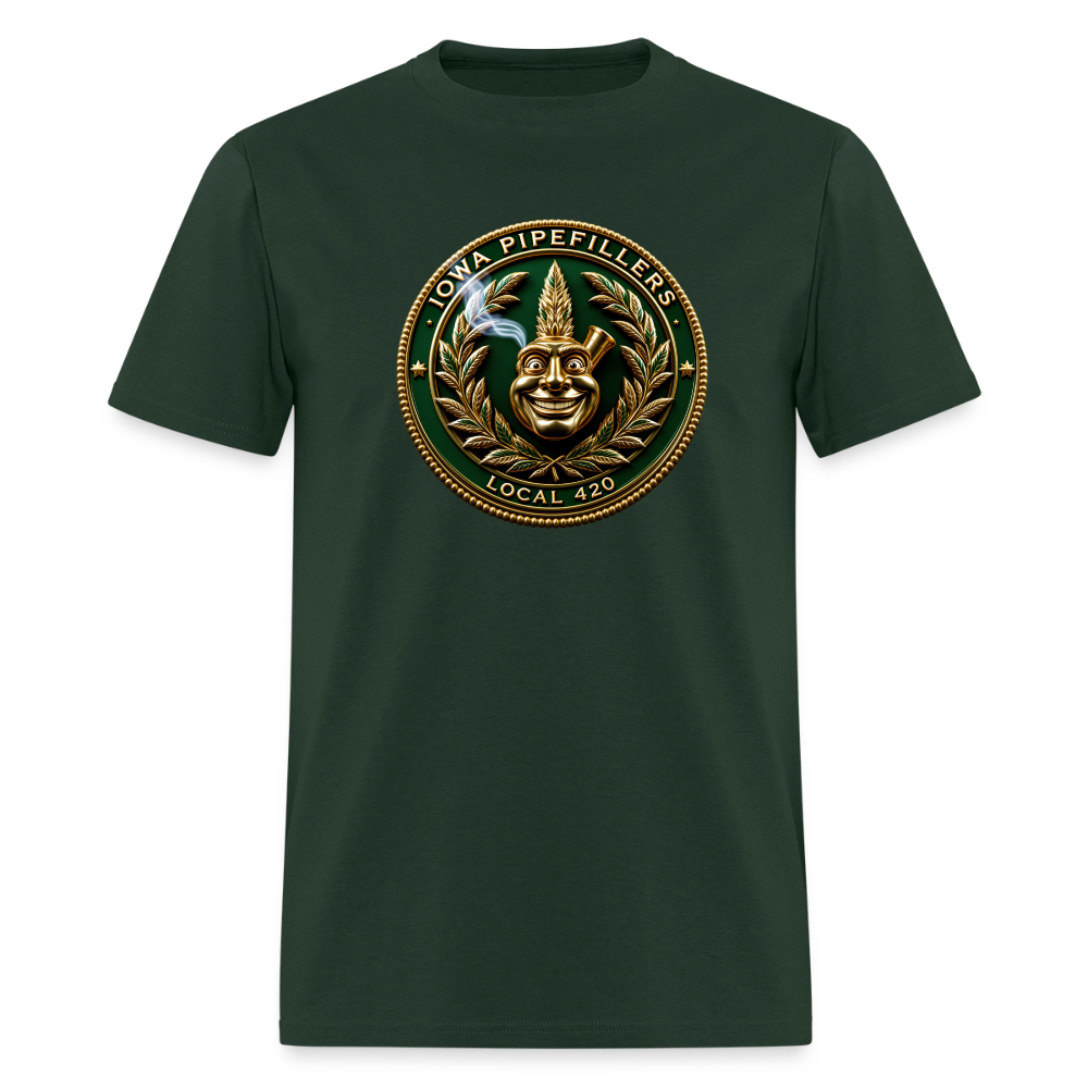IOWA PIPEFILLERS LOCAL 420 Trucker Hat Men's T-Shirt - forest green