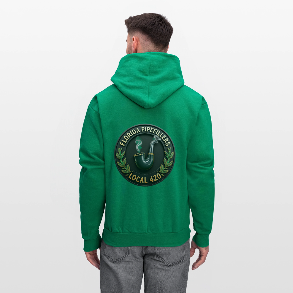 FLORIDA PIPEFILLERS LOCAL 420 F/B DESIGN Men's Hoodie - kelly green
