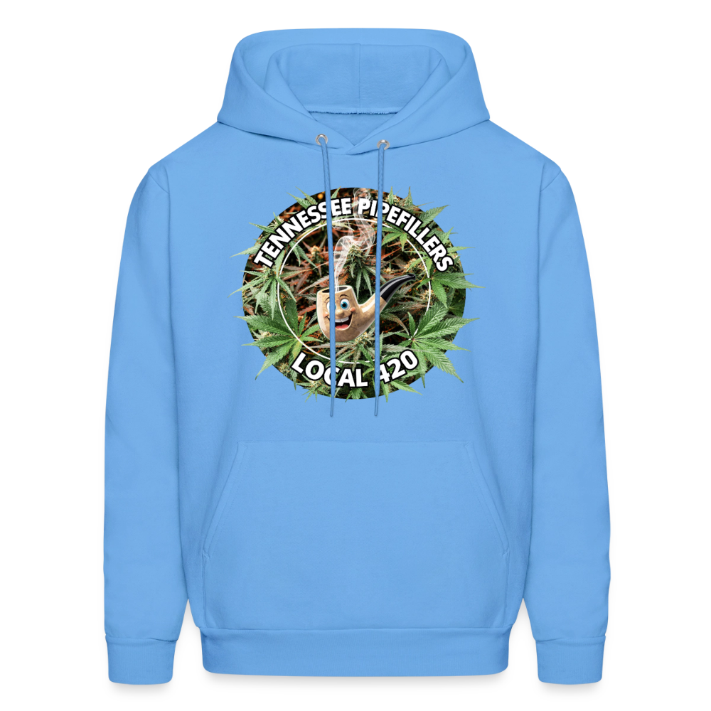 TENNESSEE PIPEFILLERS LOCAL 420 Men's  Hoodie - carolina blue