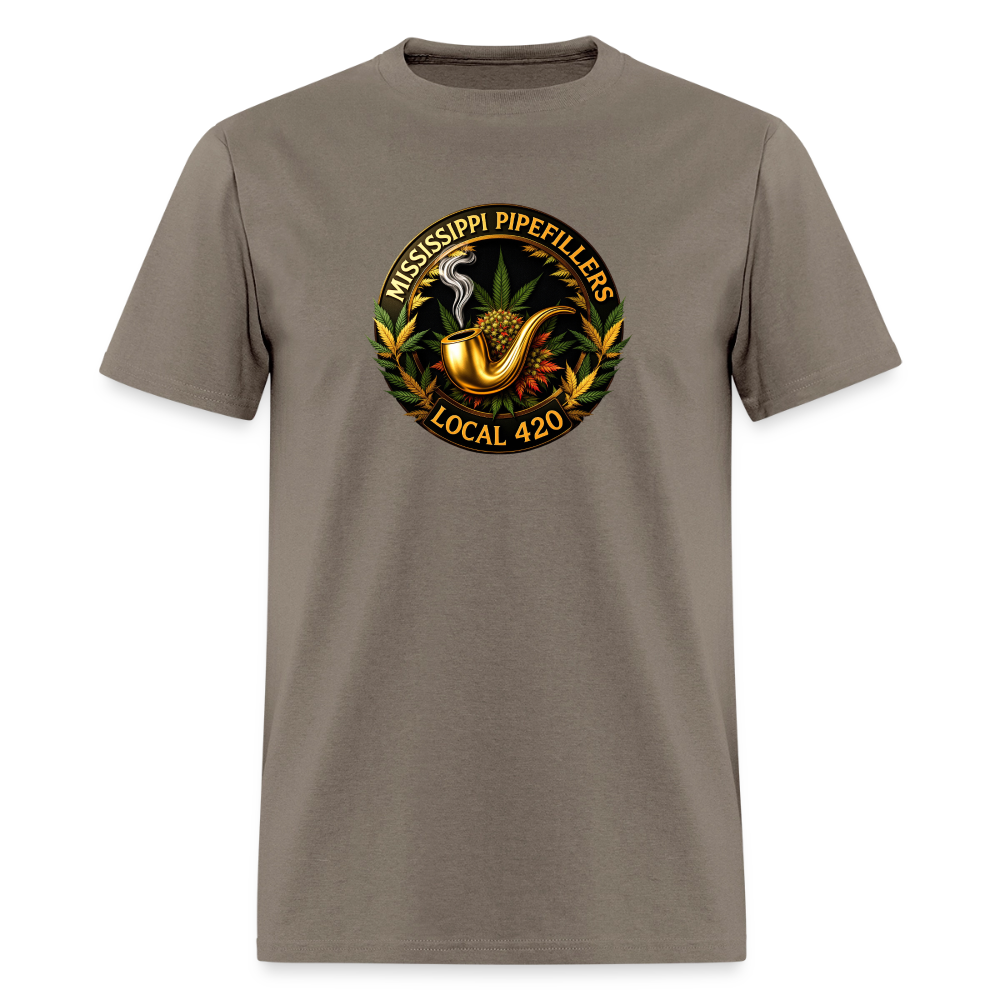 MISSISSIPPI PIPEFILLERS LOCAL 420 Men's T-Shirt - safari