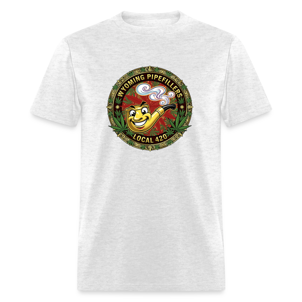 WYOMING PIPEFILLERS LOCAL 420 Men's T-Shirt - light heather gray