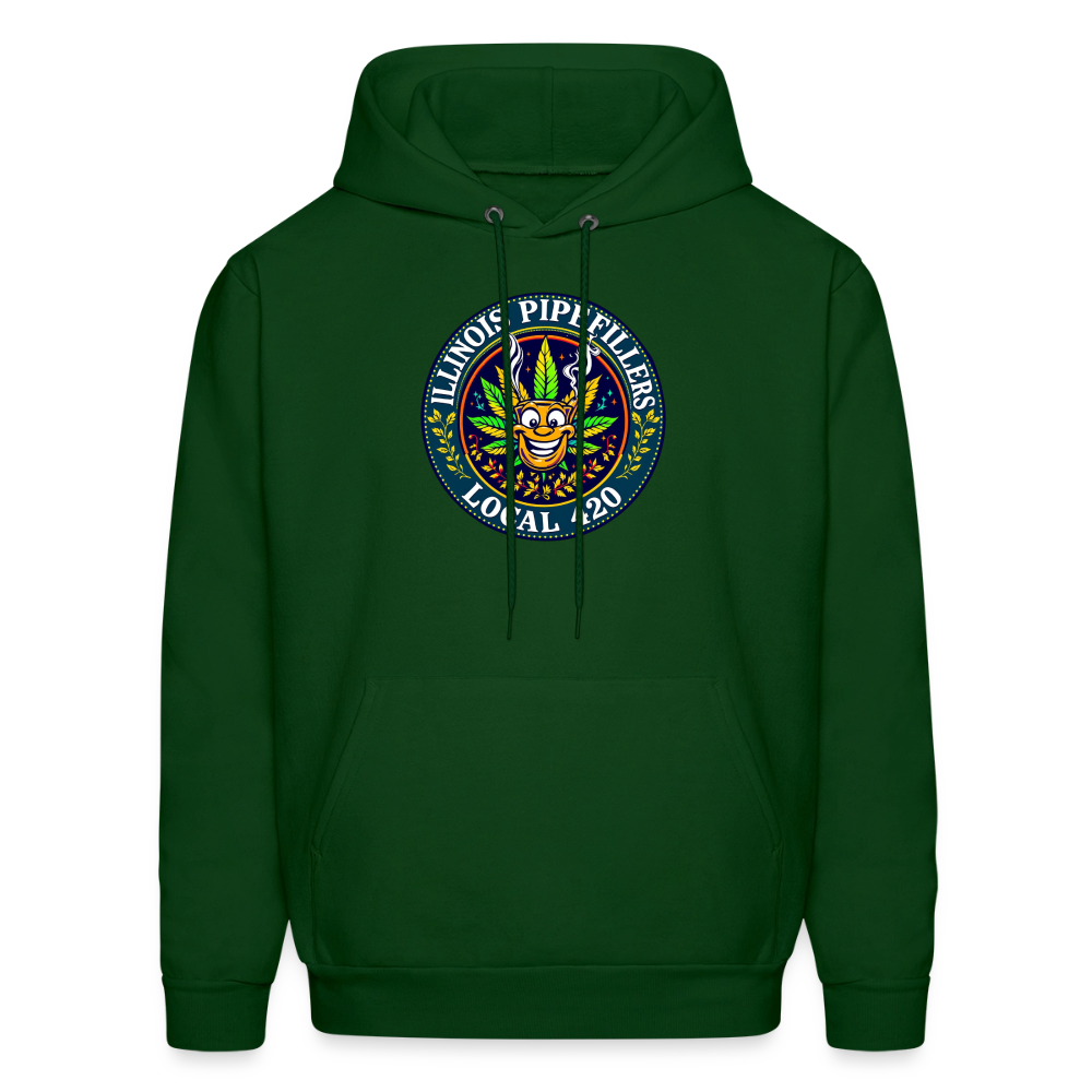 ILLINOIS PIPEFILLERS LOCAL 420 Men's Hoodie - forest green