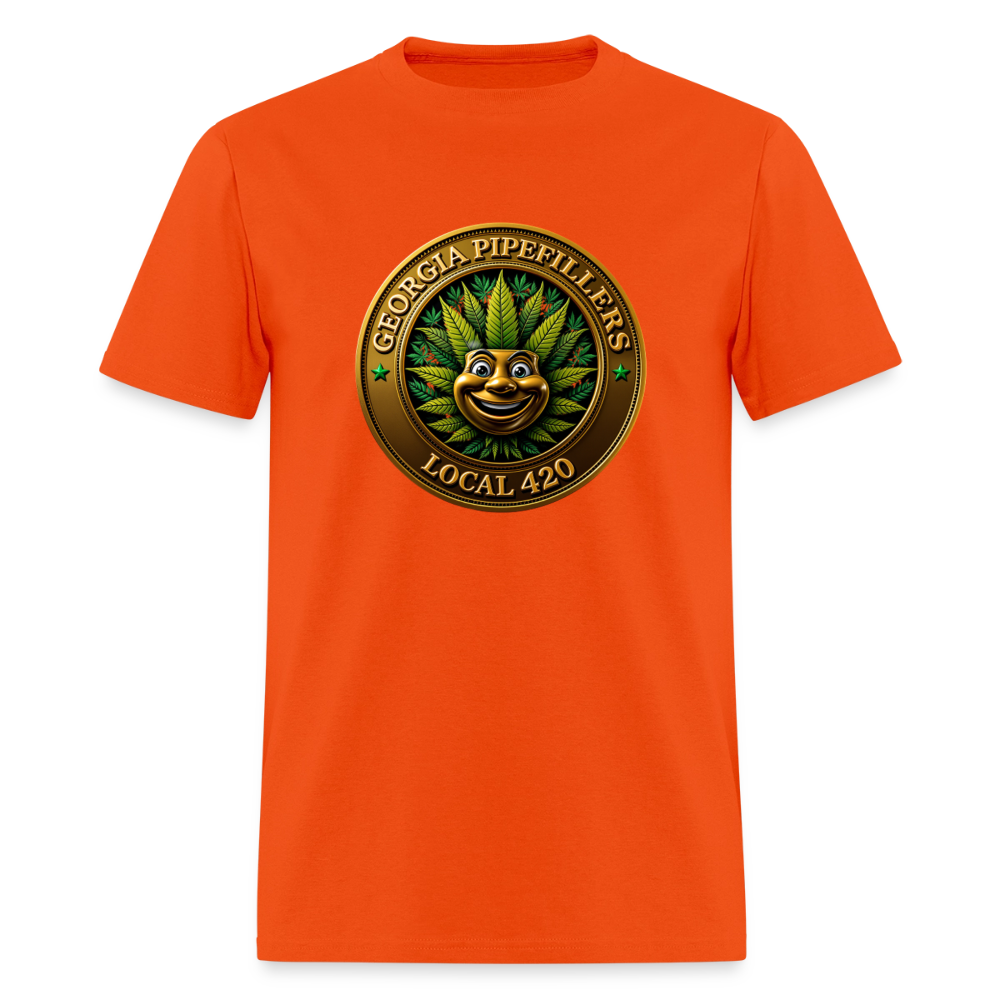 GEORGIA PIPEFILLERS LOCAL 420 Men's T-Shirt - orange