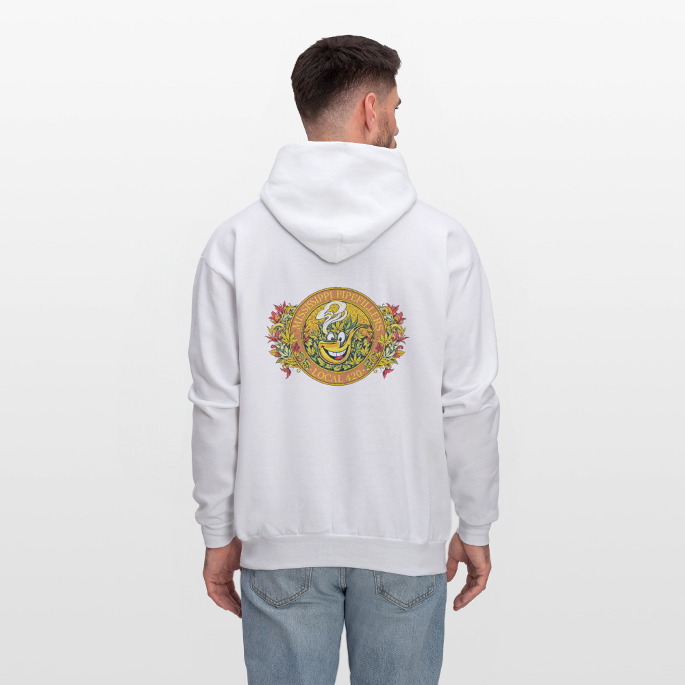 MISSISSIPPI PIPEFILLERS LOCAL 420 F/B DESIGNS Men's Hoodie - white