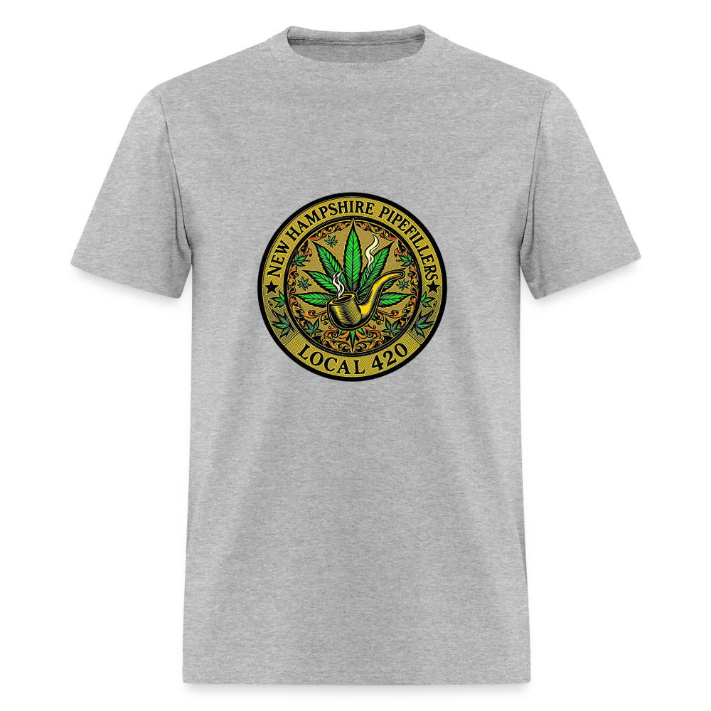 NEW HAMSHIRE PIPEFILLERS LOCAL 420 Men's T-Shirt - heather gray