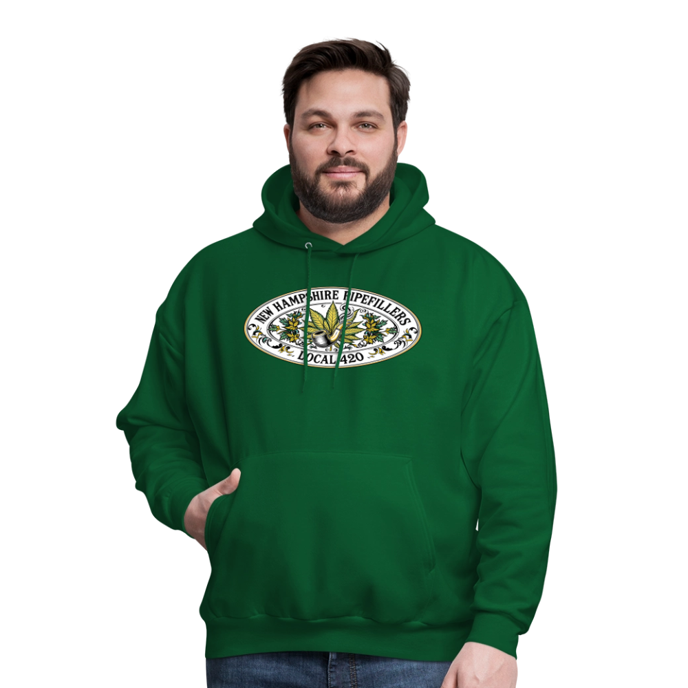 NEW HAMPSHIRE PIPEFILLERS LOCAL 420 Men's Hoodie - forest green