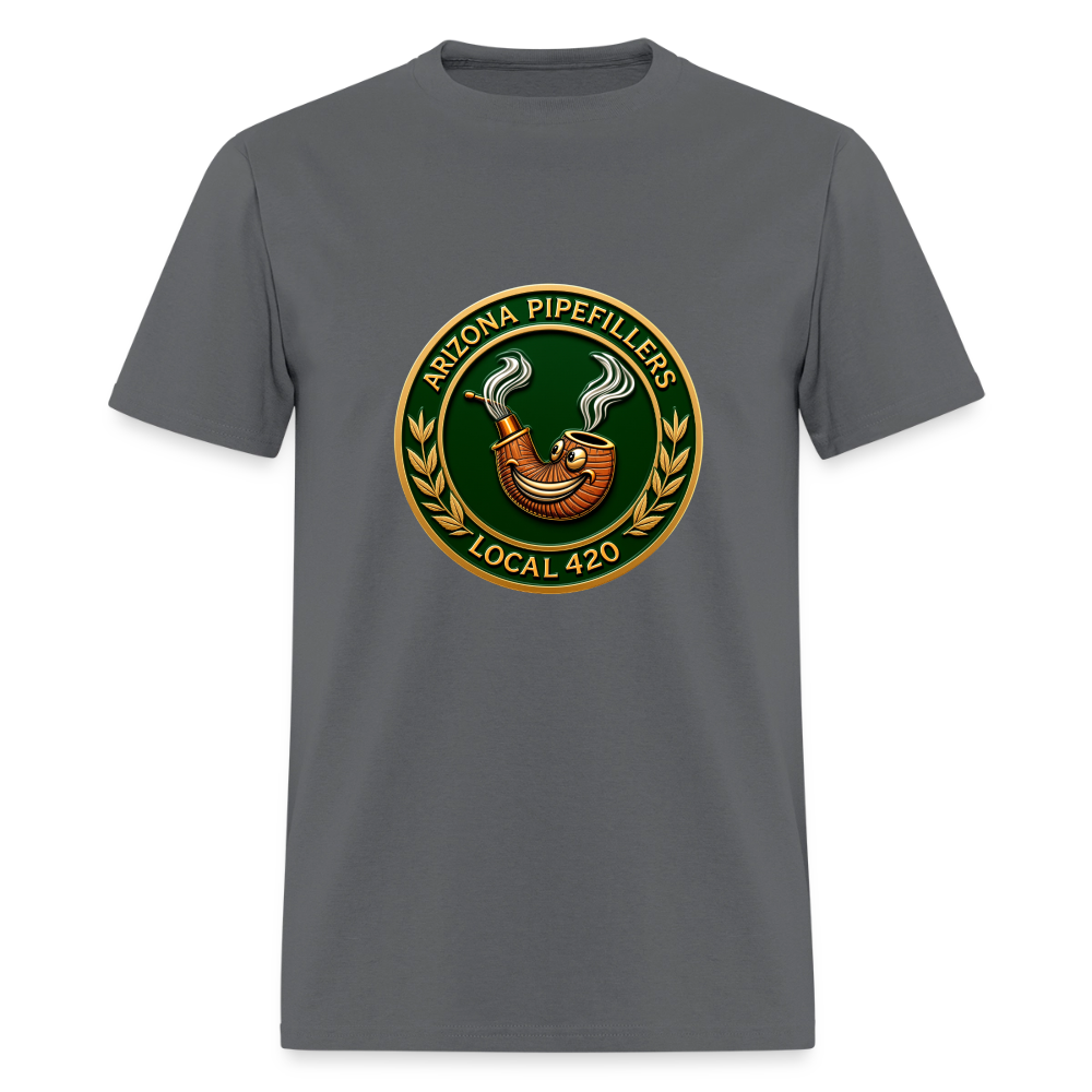 ARIZONIA PIPEFILLERS LOCAL 420 Men's T-Shirt - charcoal