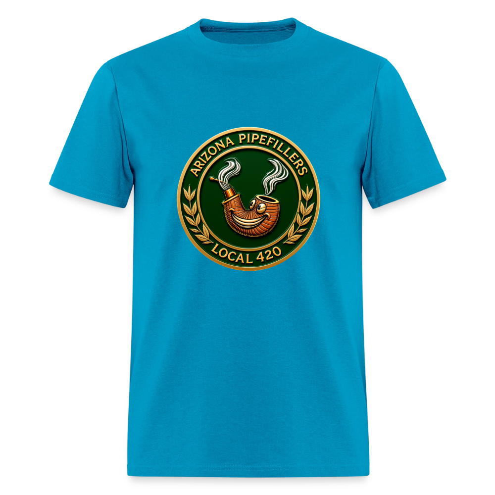 ARIZONIA PIPEFILLERS LOCAL 420 F/B DESIGN Men's T-Shirt - turquoise