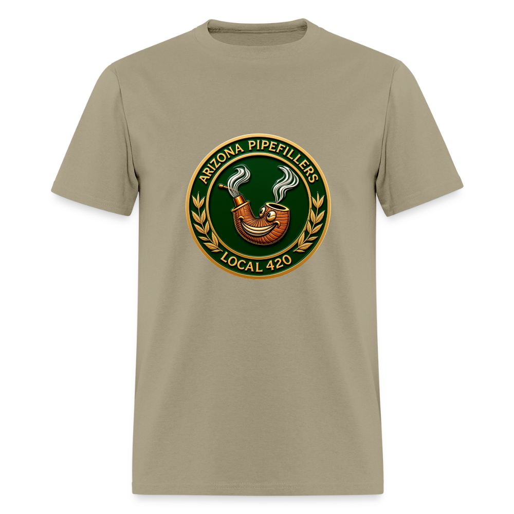 ARIZONIA PIPEFILLERS LOCAL 420 Men's T-Shirt - khaki