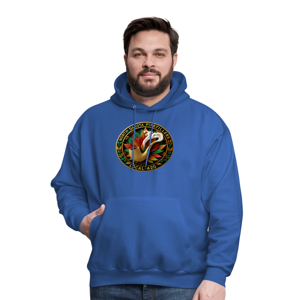 NORTH DAKOTA PIPEFILLERS LOCAL 420 F/B DESIGNS Men's Hoodie - royal blue