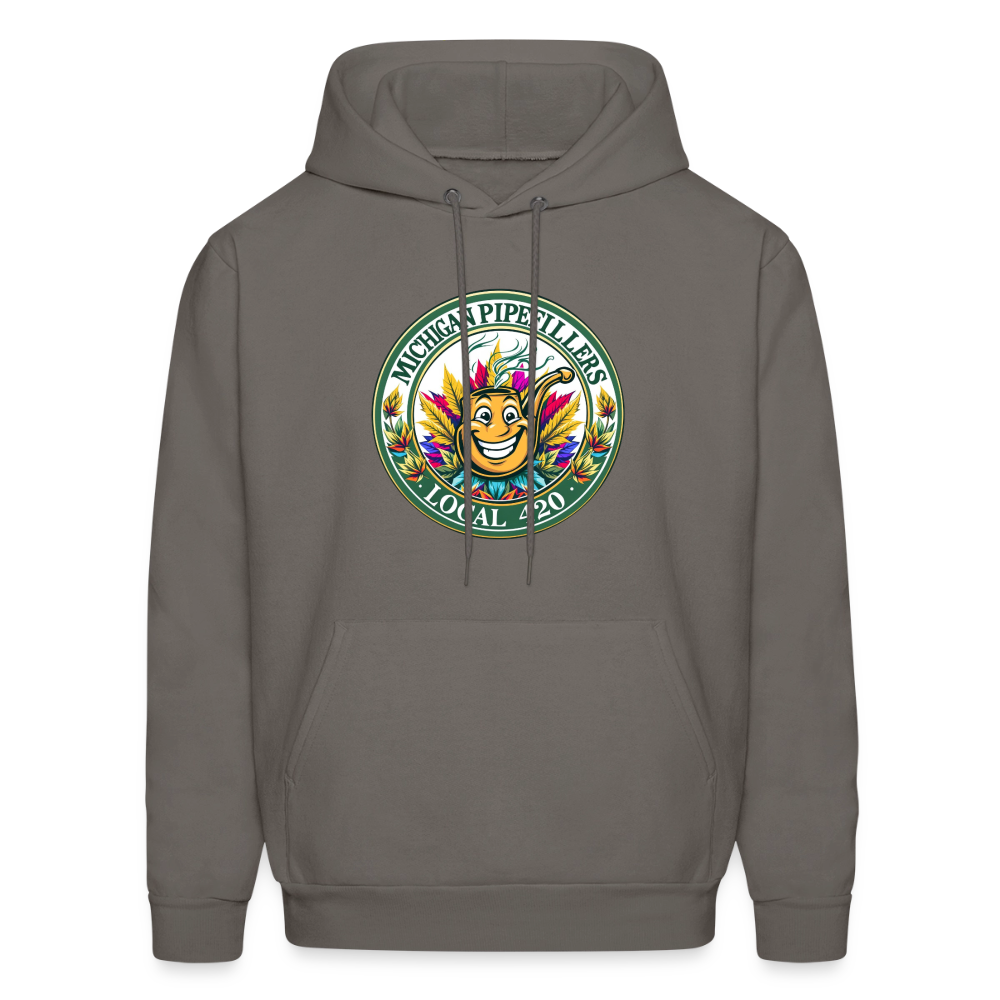 MICHIGAN PIPEFILLERS LOCAL 420 Men's Hoodie - asphalt gray