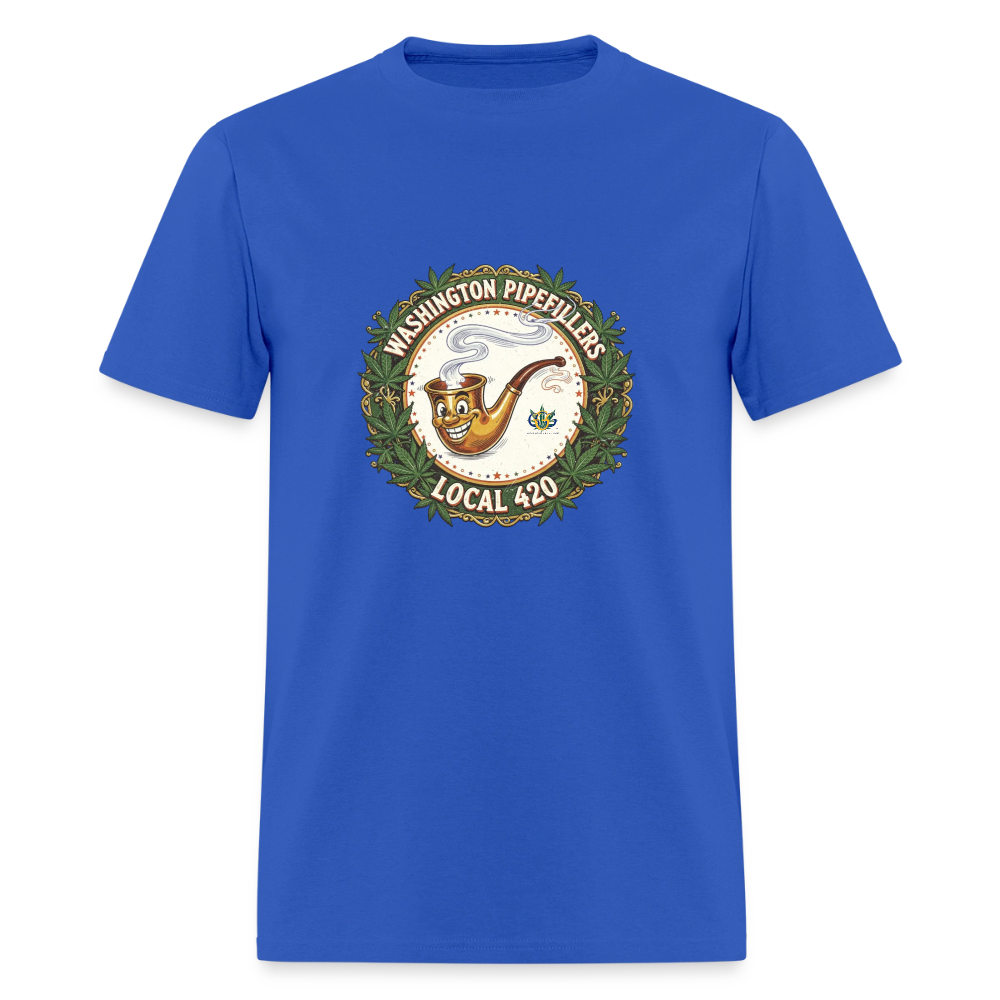 WASHINGTON PIPEFILLERS LOCAL 420 Men's T-Shirt - royal blue