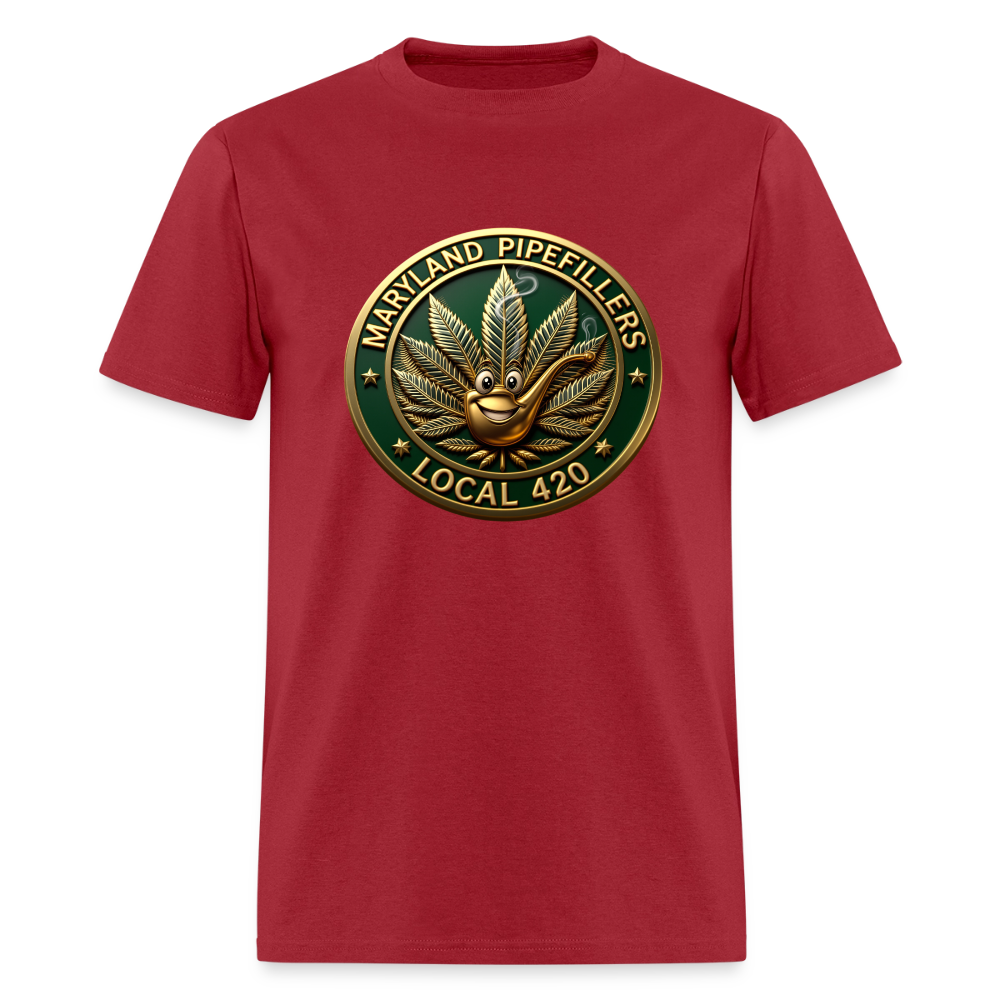 MARYLAND PIPEFILLERS LOCAL 420 Men's T-Shirt - true red