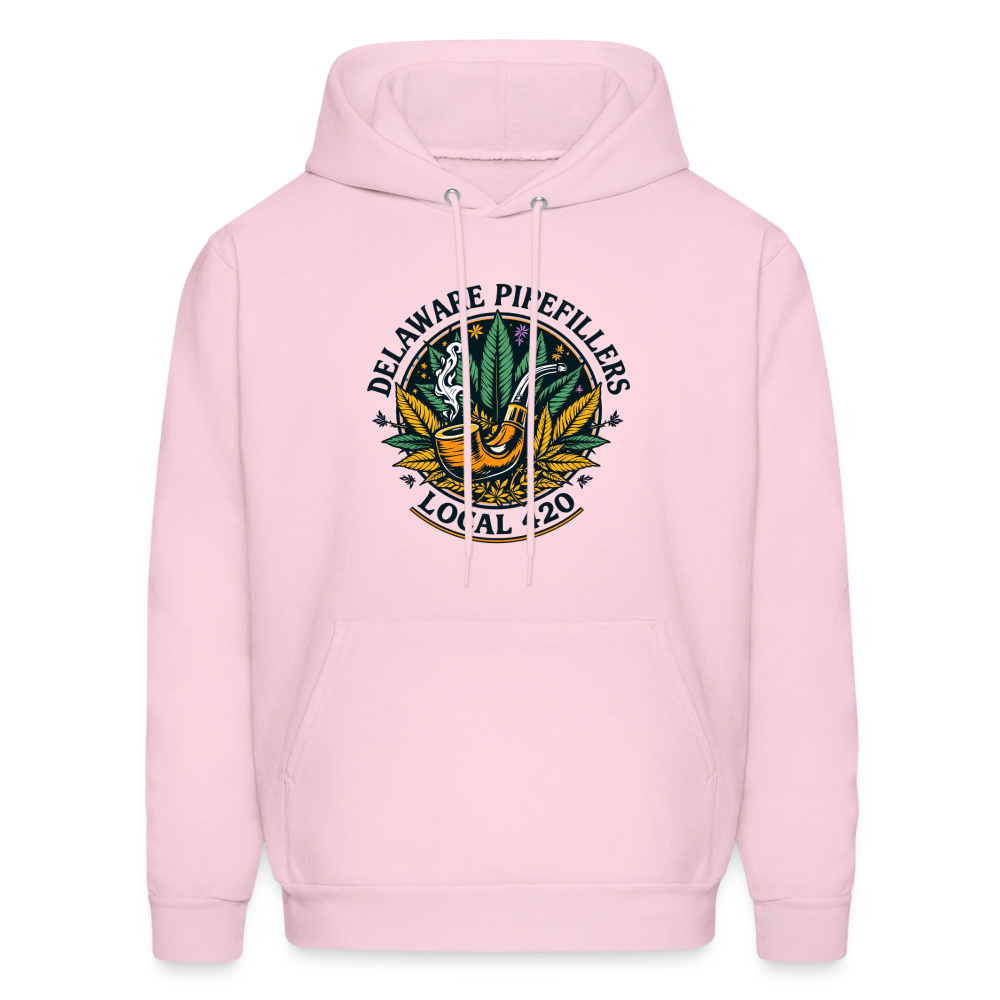 DELAWARE PIPEFILLERS LOCAL 420 F/B DESIGN Men's Hoodie - pale pink