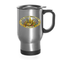 NEW JERSEY PIPEFILLERS LOCAL 420 14oz Travel Travel Mug - silver