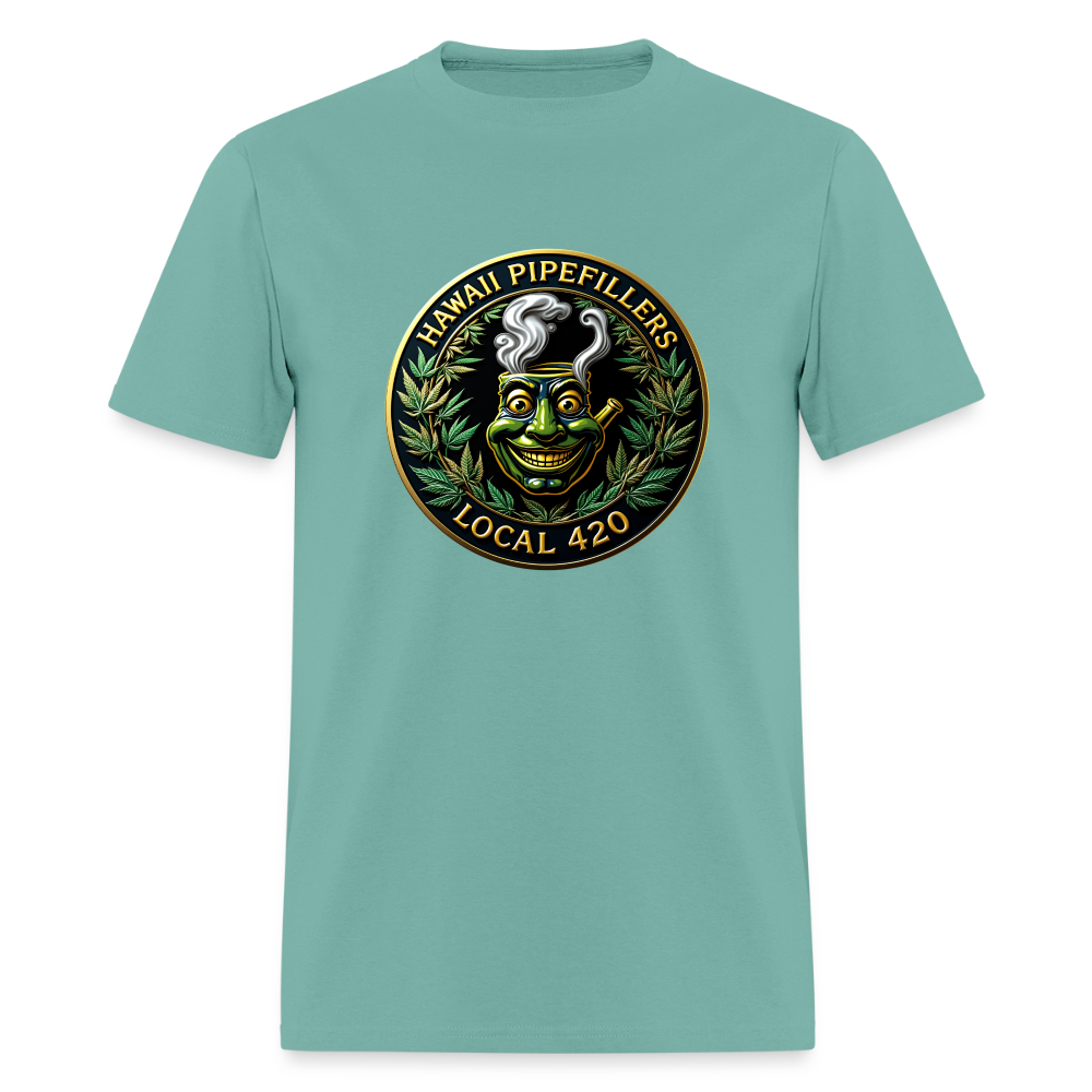 HAWAII PIPEFILLERS LOCAL 420 Men's T-Shirt - aquatic
