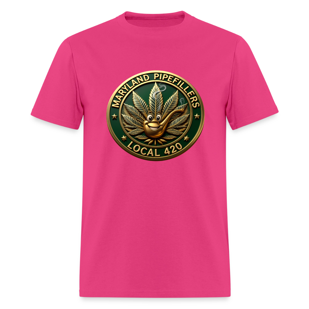 MARYLAND PIPEFILLERS LOCAL 420 Men's T-Shirt - fuchsia