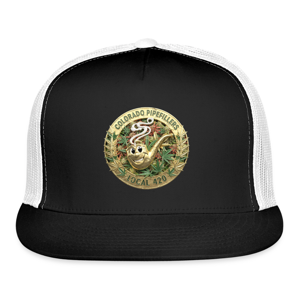 COLORADO PIPEFILLERS LOCAL 420 Trucker Hat - black/white