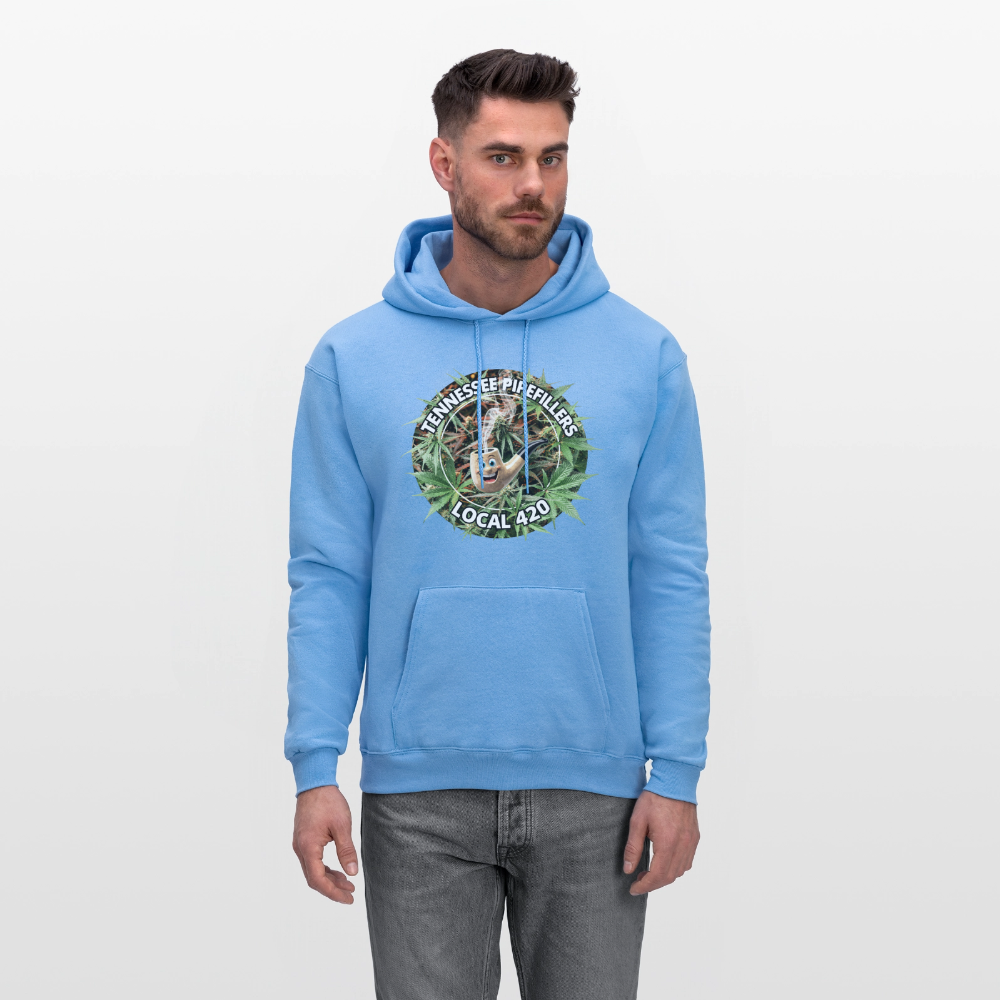 TENNESSEE PIPEFILLERS LOCAL 420 Men's  Hoodie - carolina blue