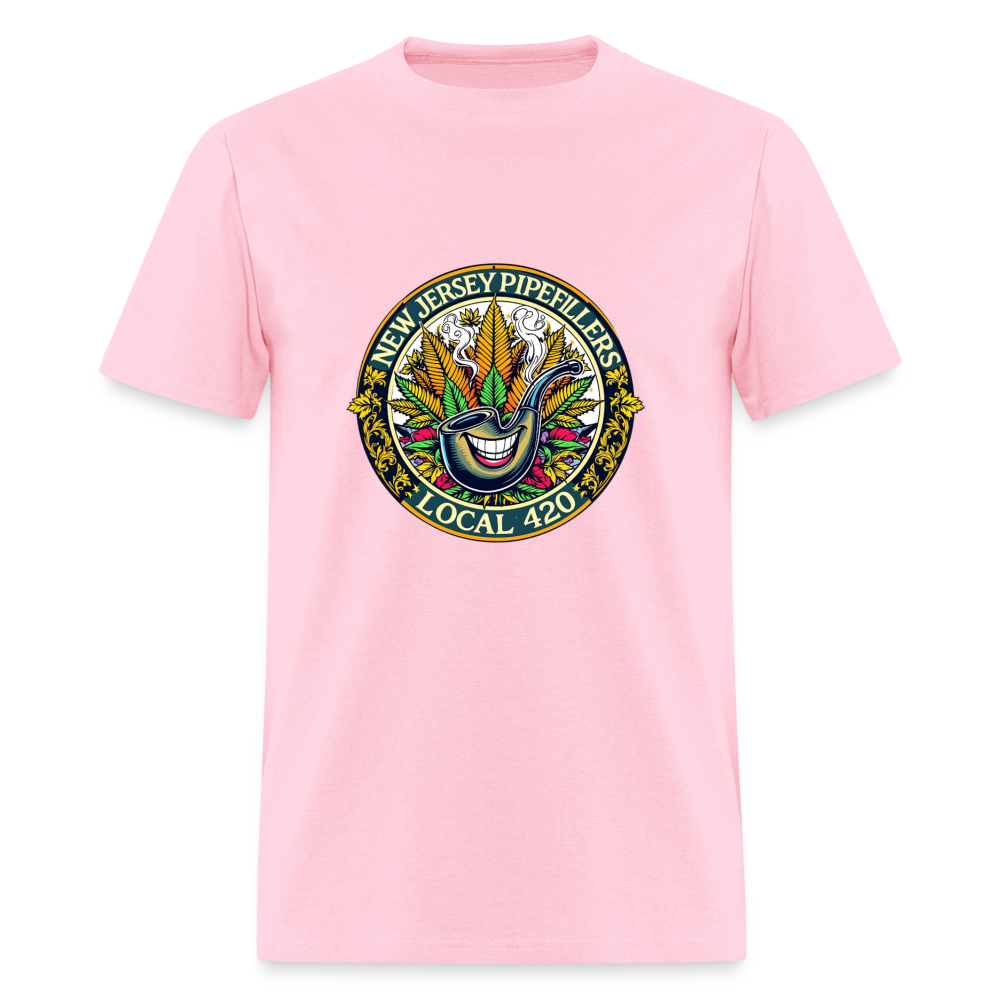 NEW JERSEY PIPEFILLERS LOCAL 420  Men's T-Shirt - pink