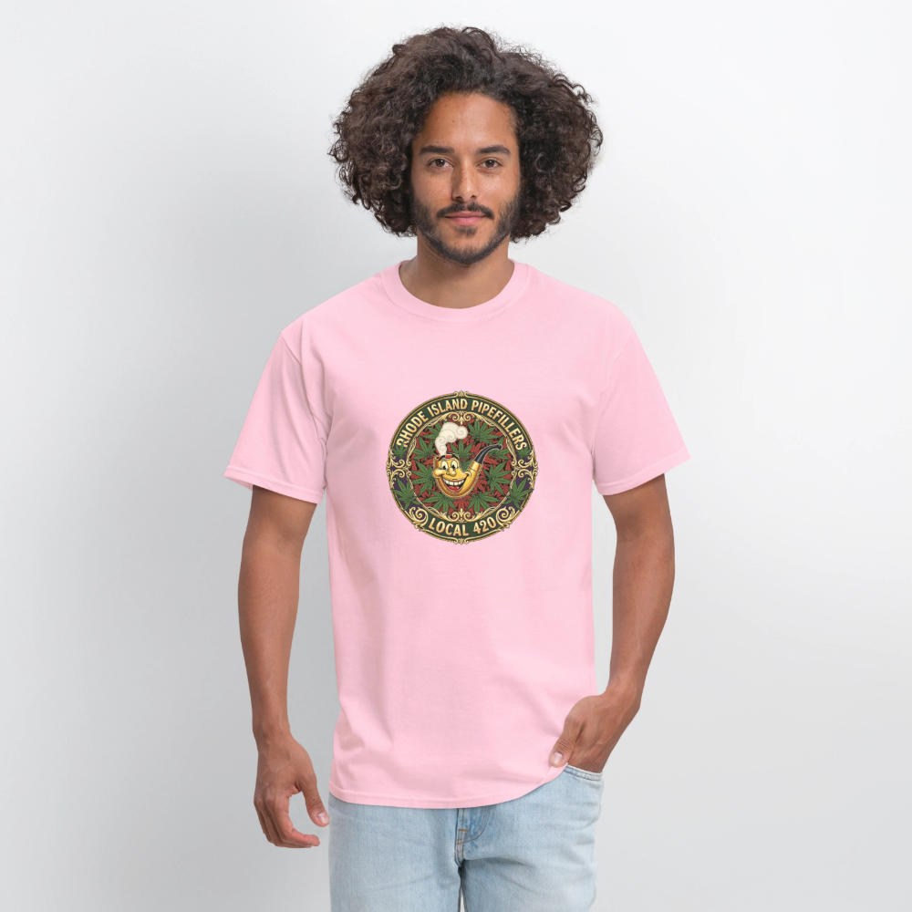 TEXAS PIPEFILLERS LOCAL 420 Men's T-Shirt - pink