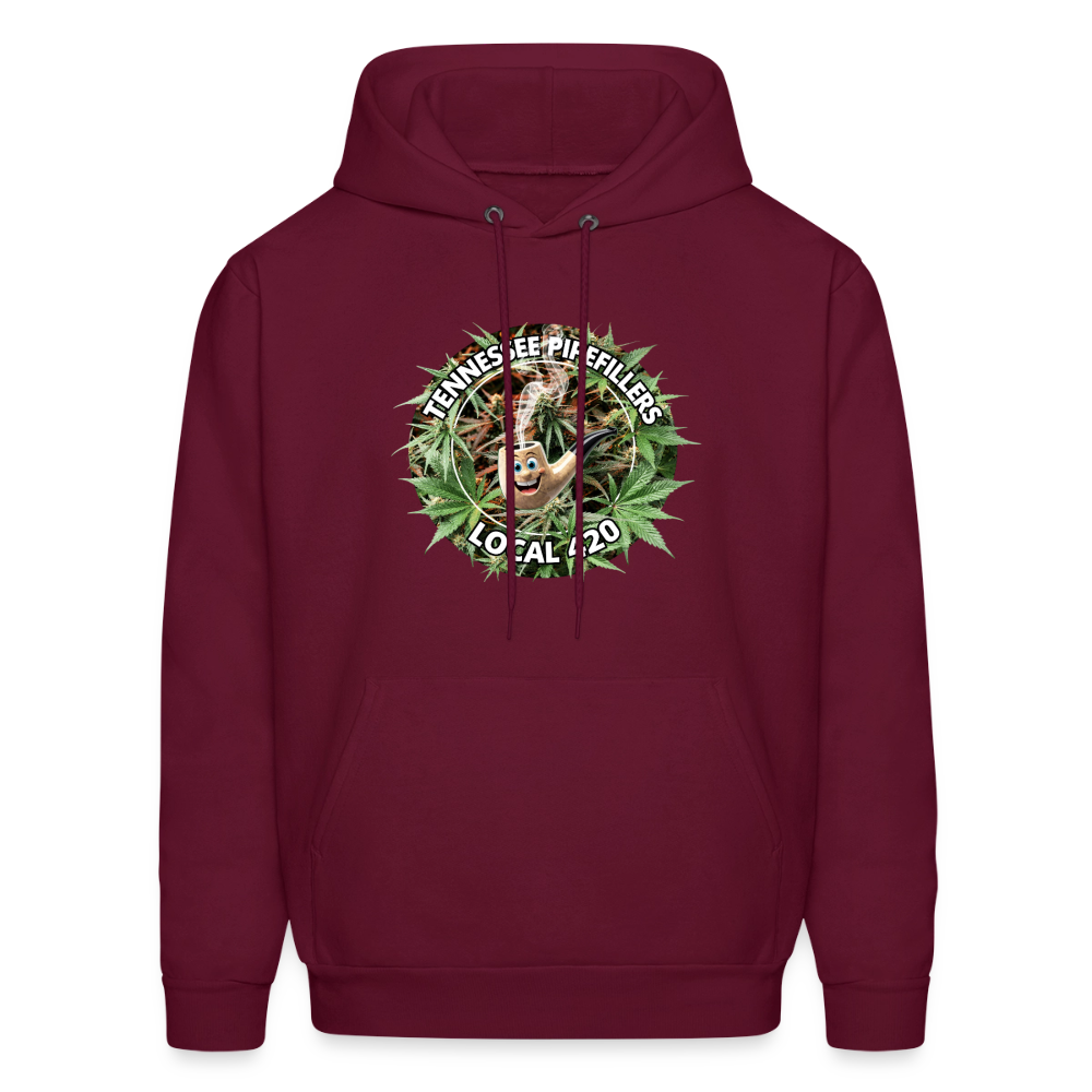 TENNESSEE PIPEFILLERS LOCAL 420 F/B DESIGN Men's  Hoodie - burgundy