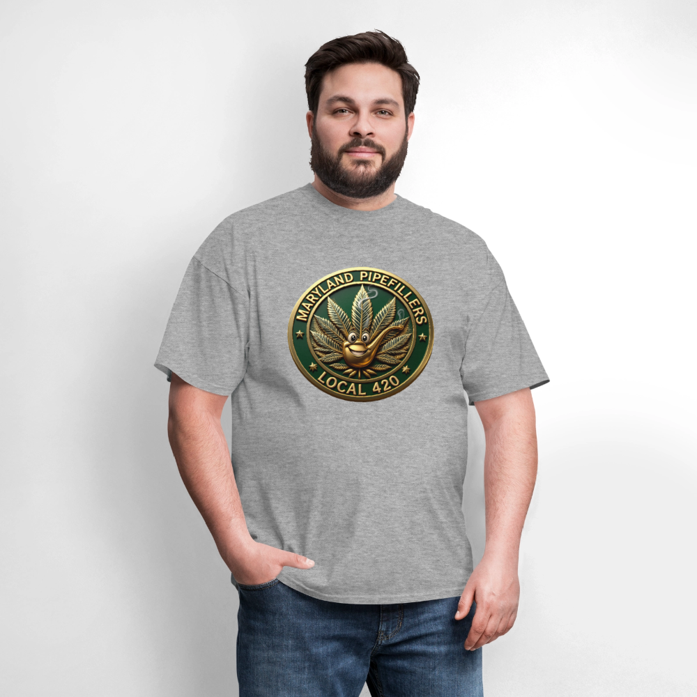 MARYLAND PIPEFILLERS LOCAL 420 Men's T-Shirt - heather gray