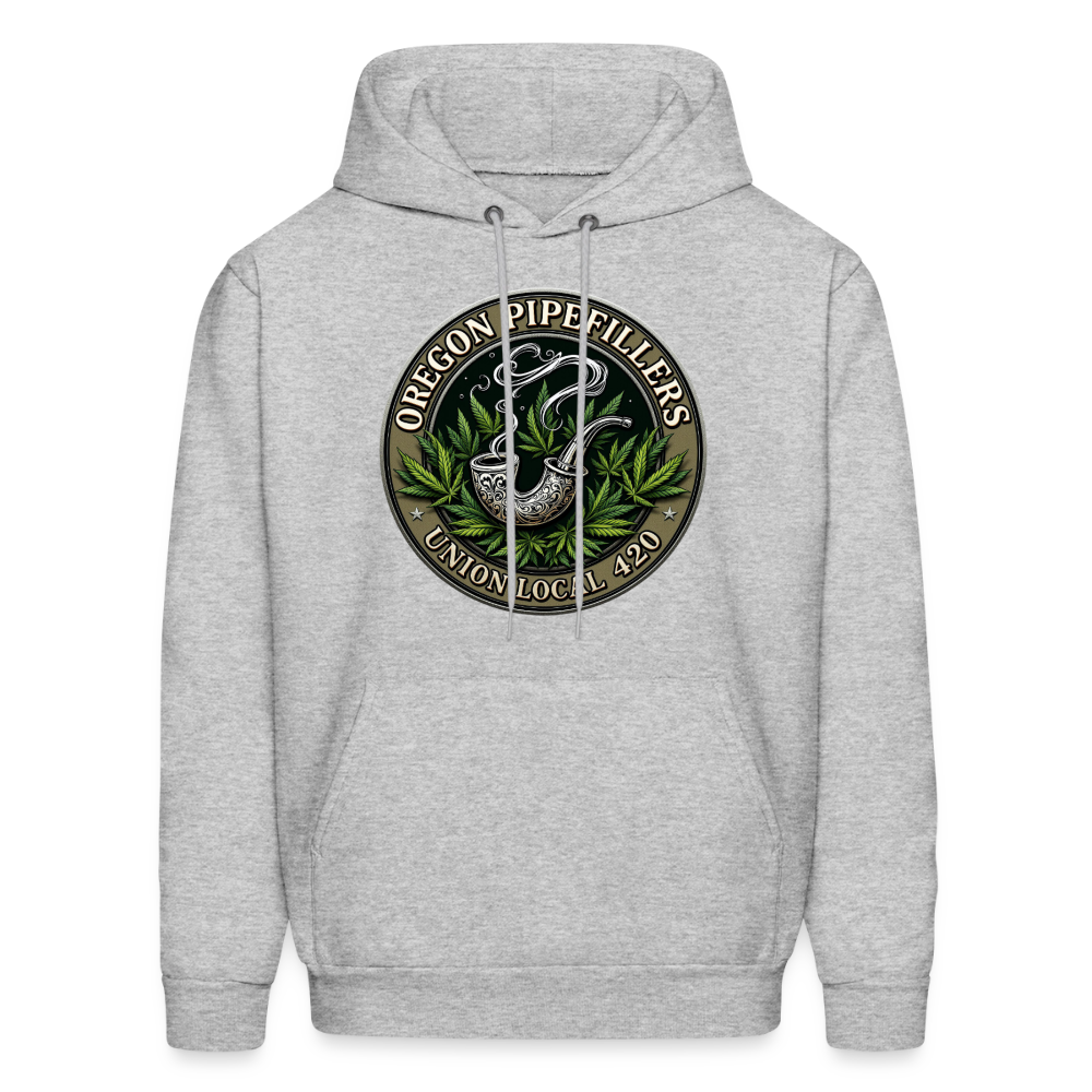 OREGON PIPEFILLERS LOCAL 420 Men's Hoodie - heather gray
