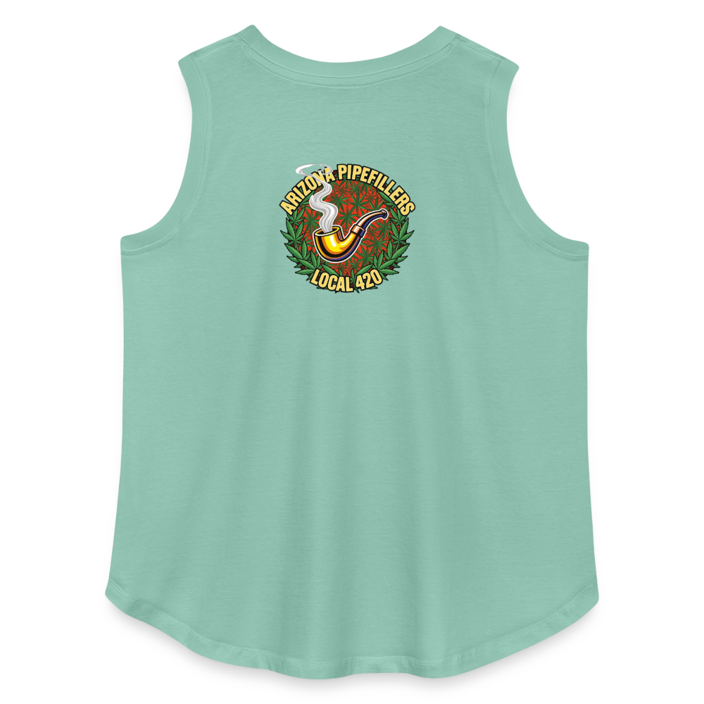 ARIZONA PIPEFILLERS LOCAL 420 F/B DESIGN Women's Curvy Relaxed Tank Top - saltwater