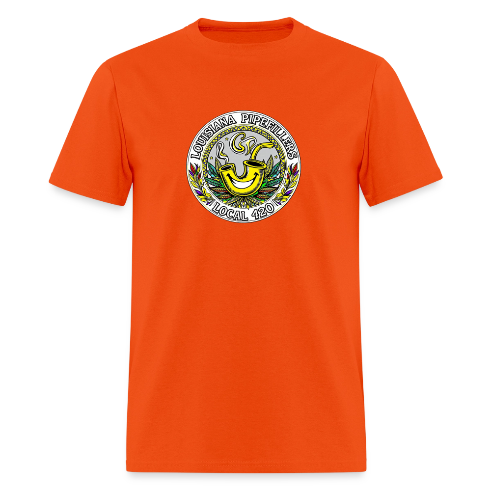 LOUISIANA PIPEFILLERS LOCAL 420 Men's T-Shirt - orange