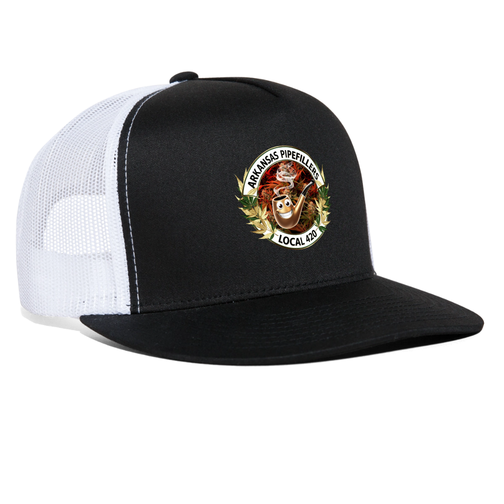 ARKANSAS  PIPEFILLERS LOCAL 420 Trucker Hat - black/white