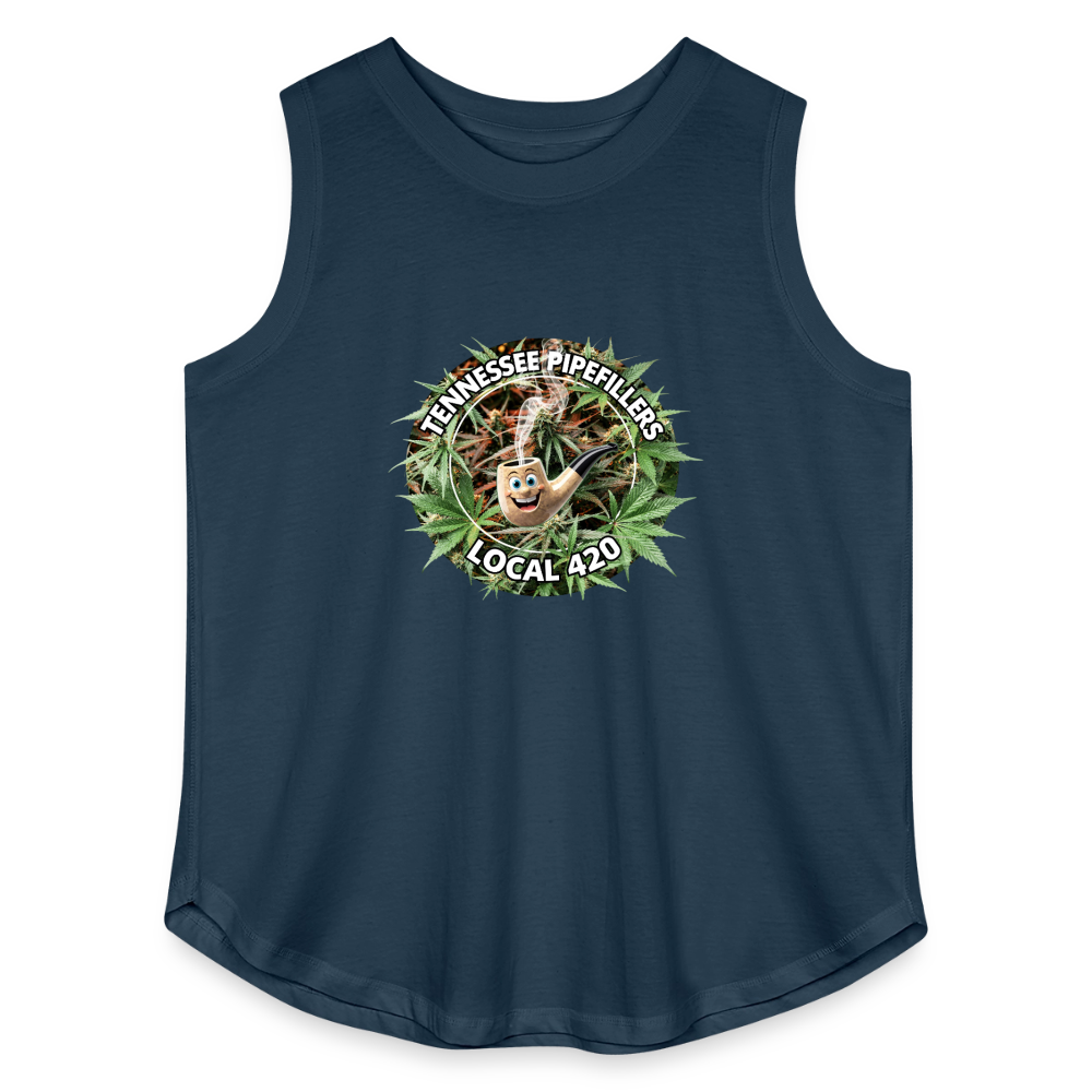 TENNESSEE PIPEFILLERS LOCAL 420 F/B DESIGN Women's Curvy Relaxed Tank Top - denim