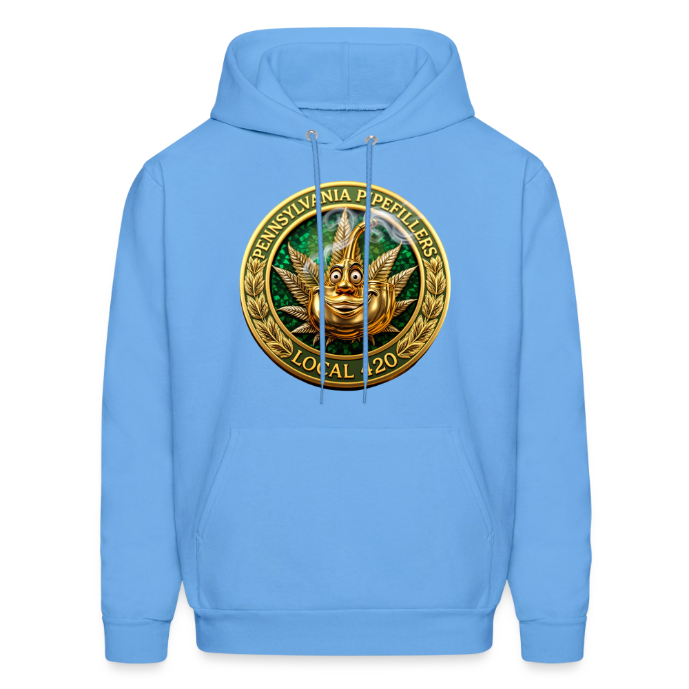 PENNSYLVANIA PIPEFILLERS LOCAL 420 F/B DESIGNS Men's Hoodie - carolina blue