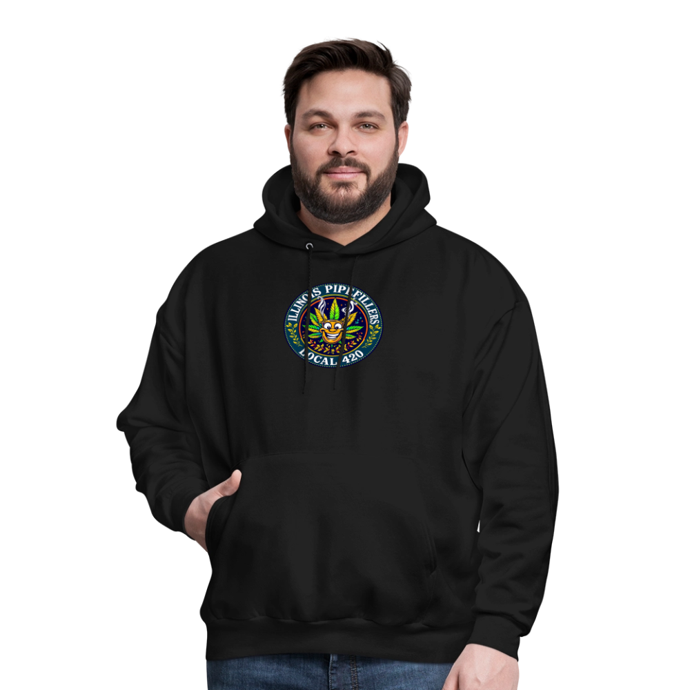 ILLINOIS PIPEFILLERS LOCAL 420 Men's Hoodie - black