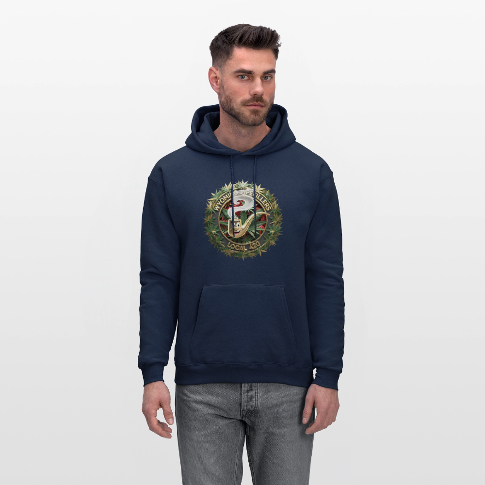 WYOMING PIPEFILLERS LOCAL 420 F/B DESIGN Men's Hoodie - navy
