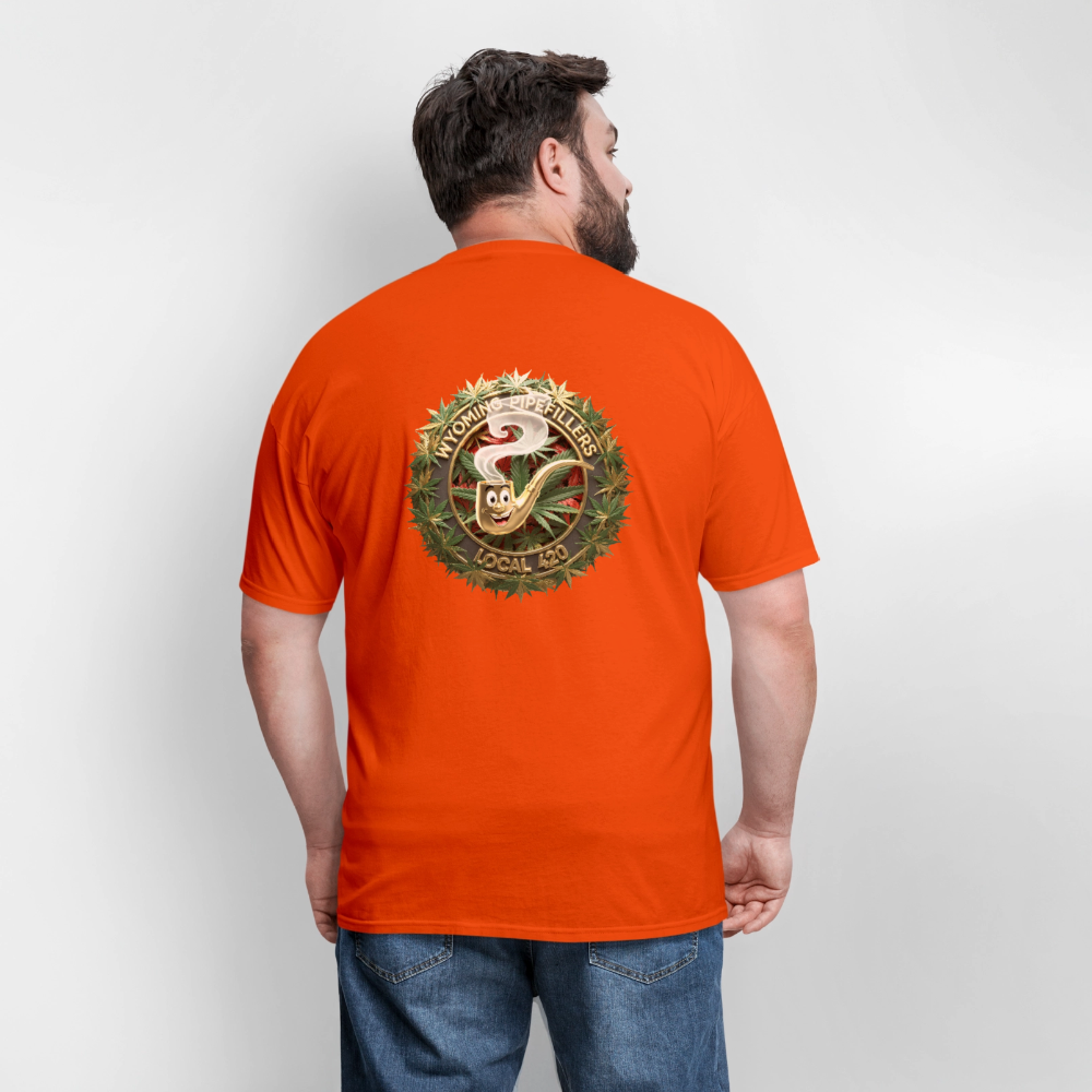 WYOMING PIPEFILLERS LOCAL 420 F/B DESIGN Men's Hoodie - orange