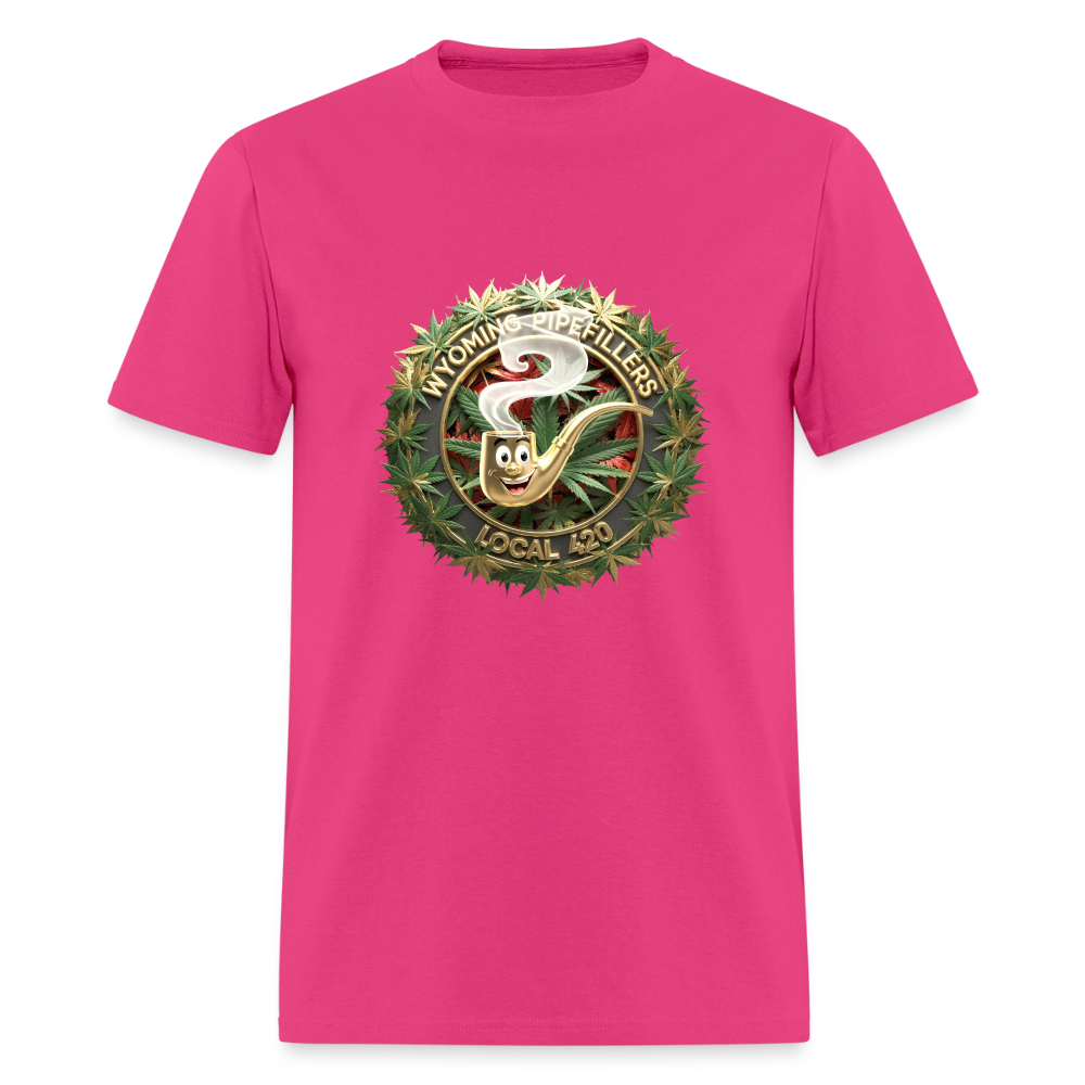 WYOMING PIPEFILLERS LOCAL 420 Men's T-Shirt - fuchsia
